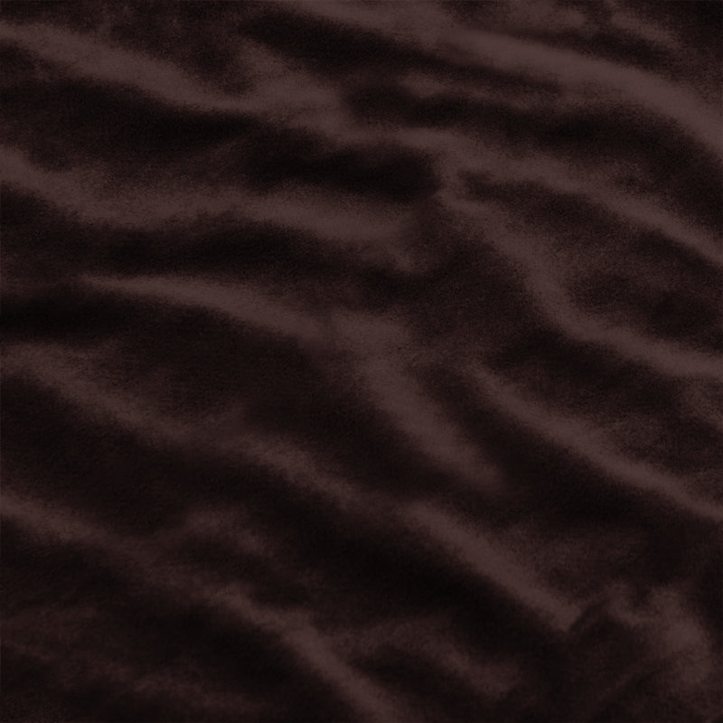 Rizokarpaso Luxury Square Scatter Crushed Velvet Cushion Cover, Brown