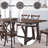 Kaelyn Dark Oak Finish Dining Table