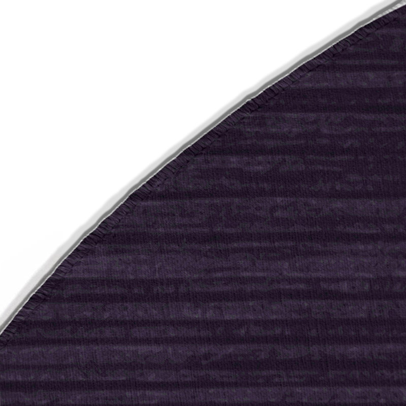 Tapis intérieur / extérieur mauve HorizontalStripes, Rond 5 pi