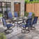 Sutiya Rectangular 6 - Person 60'' L Outdoor Dining Set with Swivel Chairs