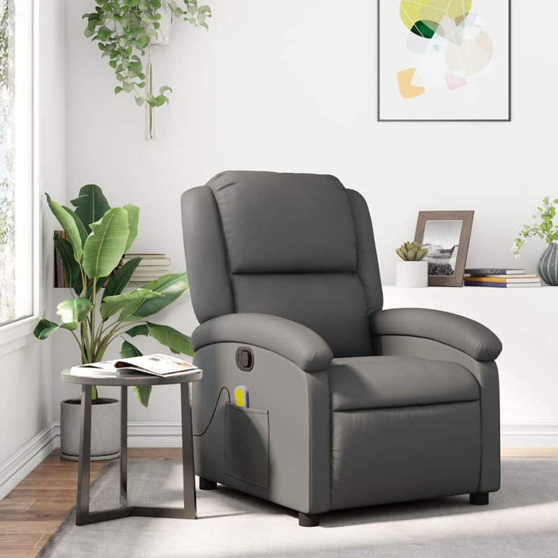  Massage Recliner Chair Grey, Gray