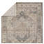 Tapis rayé fabriqué à la main Natonia en brun clair / ardoise-556792604