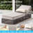 Pecofarm 6-Piece All-Weather Outdoor Conversation Set With 5" Thick Cushions, 5-Position Adjustable Patio Recliner And Side Table-124199638