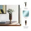 Sagebrook Home 17" Kano Small Glass Hurricane With Stone Base-1108027493