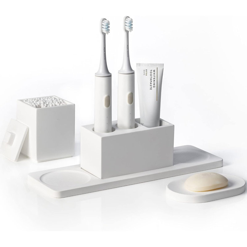 White Bathroom Accessories Diatomite