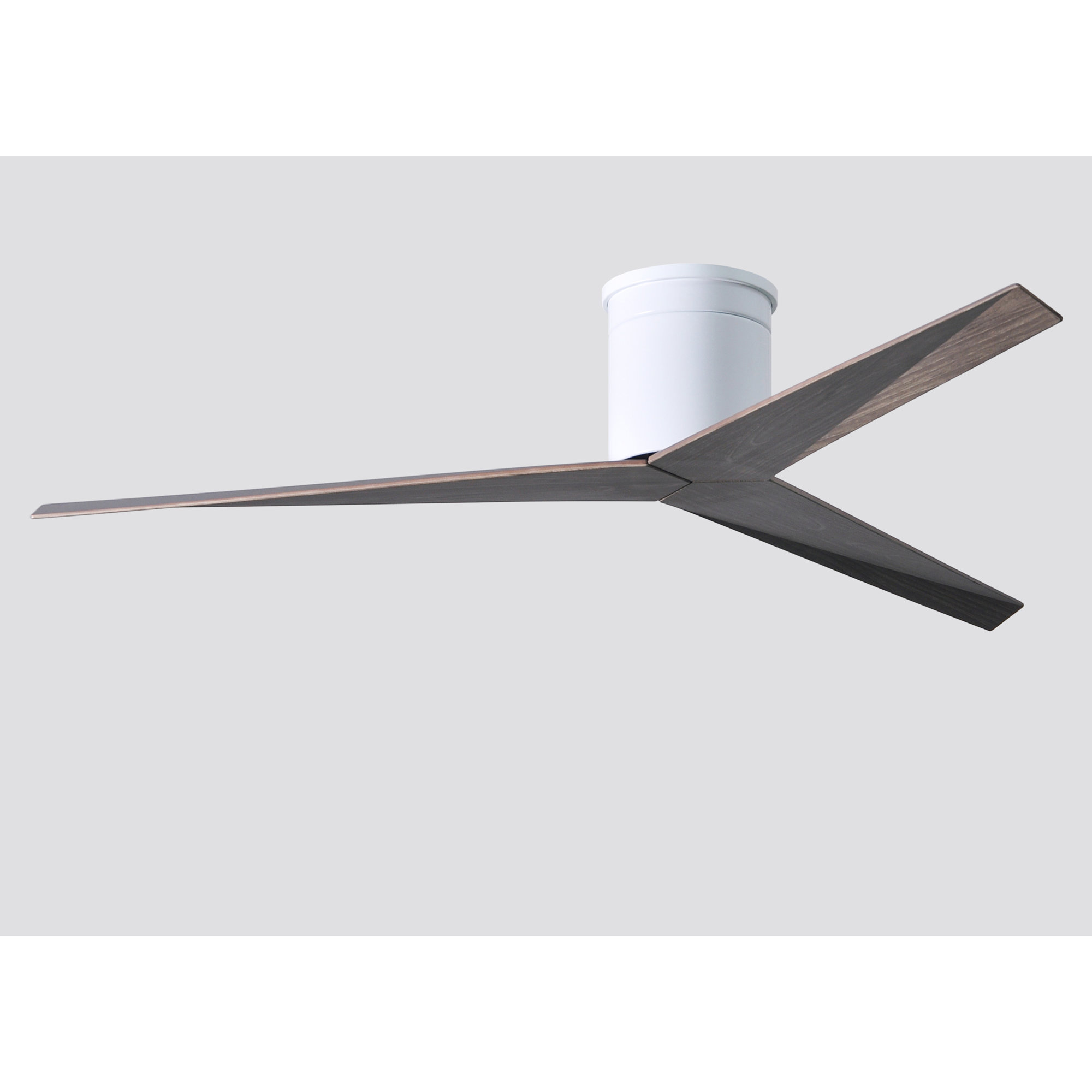 56'' 3 Blade Ceiling Fan, Old Oak Tone, Gloss White