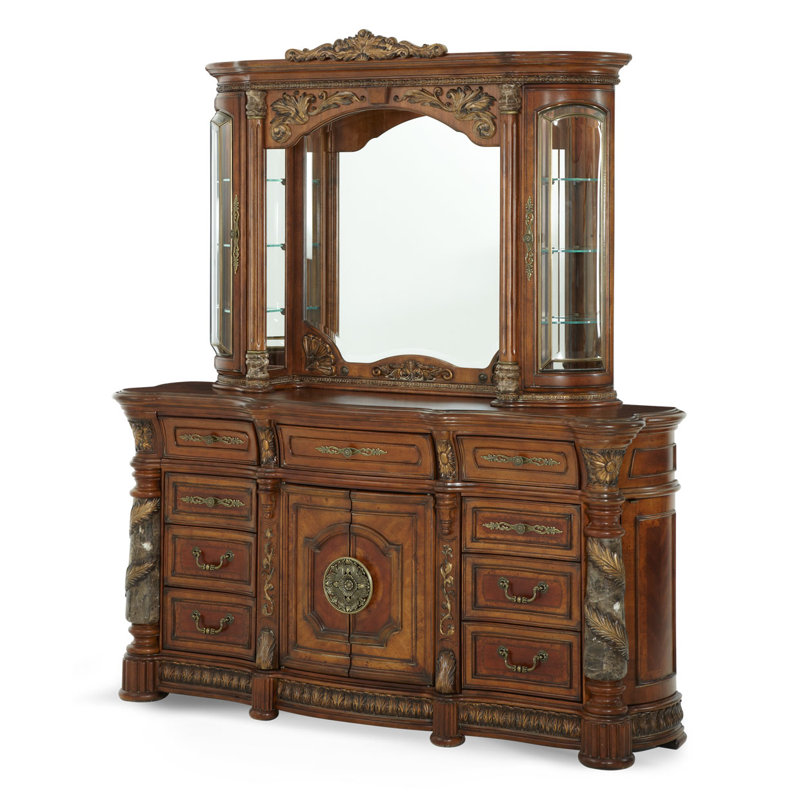 Villa Valencia Dresser & Mirror Set