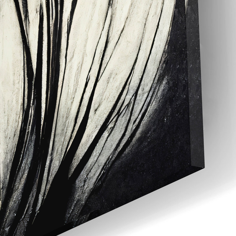 «Flowers Black White 30» par Ray Heere, H 12 po x l 12 po x P 0,13 po