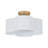 4-Light Fabric Semi Flush Mount Ceiling Light