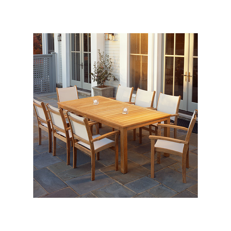 Wainscott Outdoor Dining Table, 42" W x 85" L x 29" H