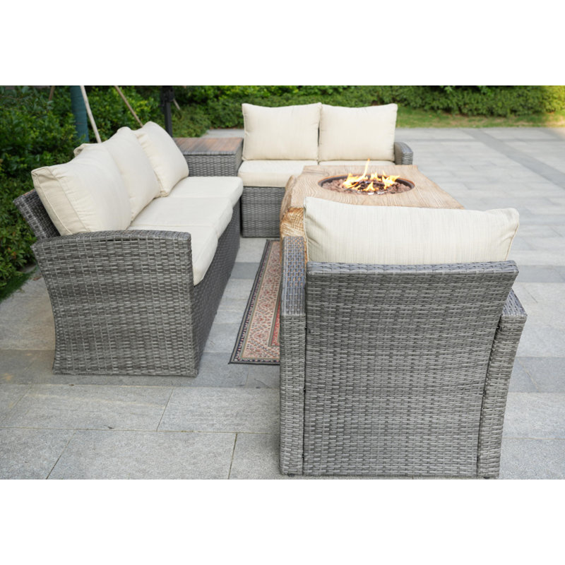 Columbo 6 - Person Patio Conversation Set with Cushions
