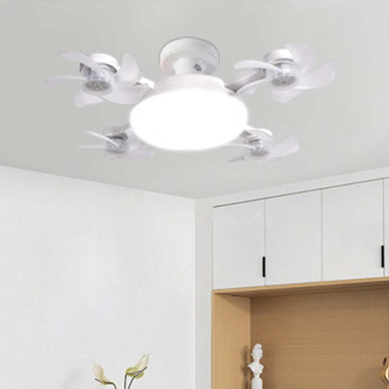 Ventilateur de plafond avec lumières et télécommande, E26 E27 3 vitesses 3 couleurs, 2 minuteries