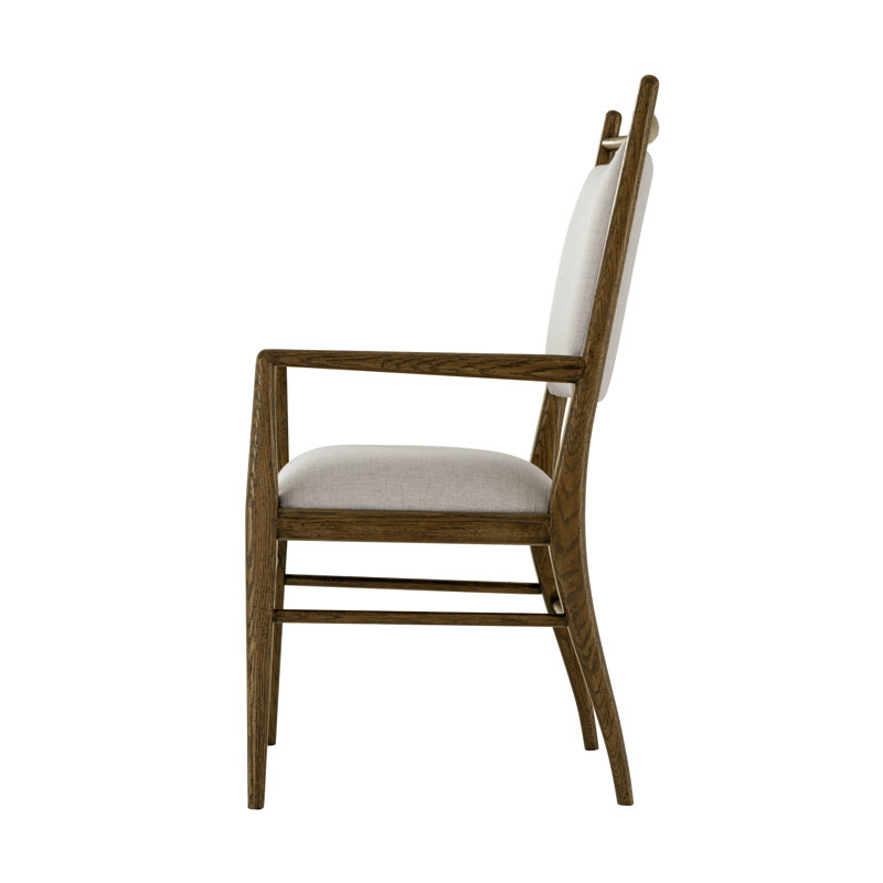Nova 19.25'' H Upholstered Oak Armchair, Dusk