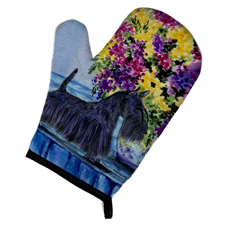 East Urban Home Floral Polyester Oven Mitt