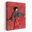 Art mural moderne dansant rouge