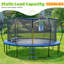 Trampoline d'extérieur robuste de 12 pi avec capacité de poids de 12 lb pour enfants adultes avec enceinte de sécurité Maxlead-121372691