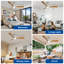 Ventilateur de plafond encastré à profil bas de 42 pouces en bois, 3 pales, avec éclairage et télécommande ; ventilateur intérieur/extérieur à intensité variable avec télécommande, moteur CC silencieux et minuterie.-750143519-750143512-750143489