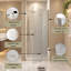 28 in. W x 72 in. H Folding / Bi-Fold Frameless Shower Door with Clear Glass-138028459