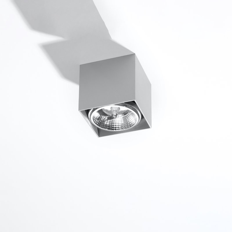 Njall Flush Mount, Grey