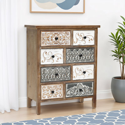 Quinlan 8 Drawer Apothecary Accent Chest by Mistana