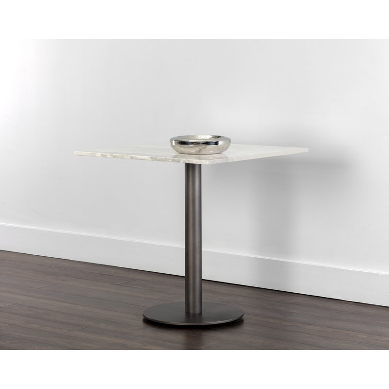 Square Marble Dining Table, 30”H x 30”L x 30”W