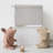 3 Sprouts - Recycled Fabric Storage Chest with Lid - Gingham Beige