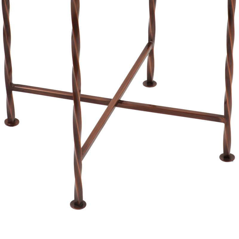 Table de bout Jordana, Cuivre antique