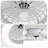 18 Inch Enclosed Ceiling Fan With Light And Remote