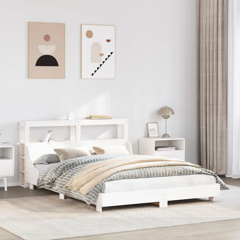 Columbus Bed, White, 120cm x 200cm