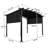 12X9 Ft Outdoor Gazebo - Retractable Canopy, Steel Frame For Backyard Barbecues And Entertaining Pergola With Shade Activities