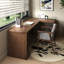 Bureau d'écriture rectangulaire en bois massif brun noisette-731841426-731841423