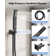 RelaxaJet 10" High-Pressure Balanced Rainfall Shower Faucet with Handheld Spray,Rough in-Valve
