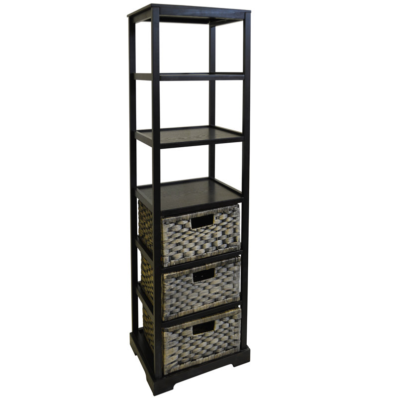 Freestanding Bathroom Shelves, Black