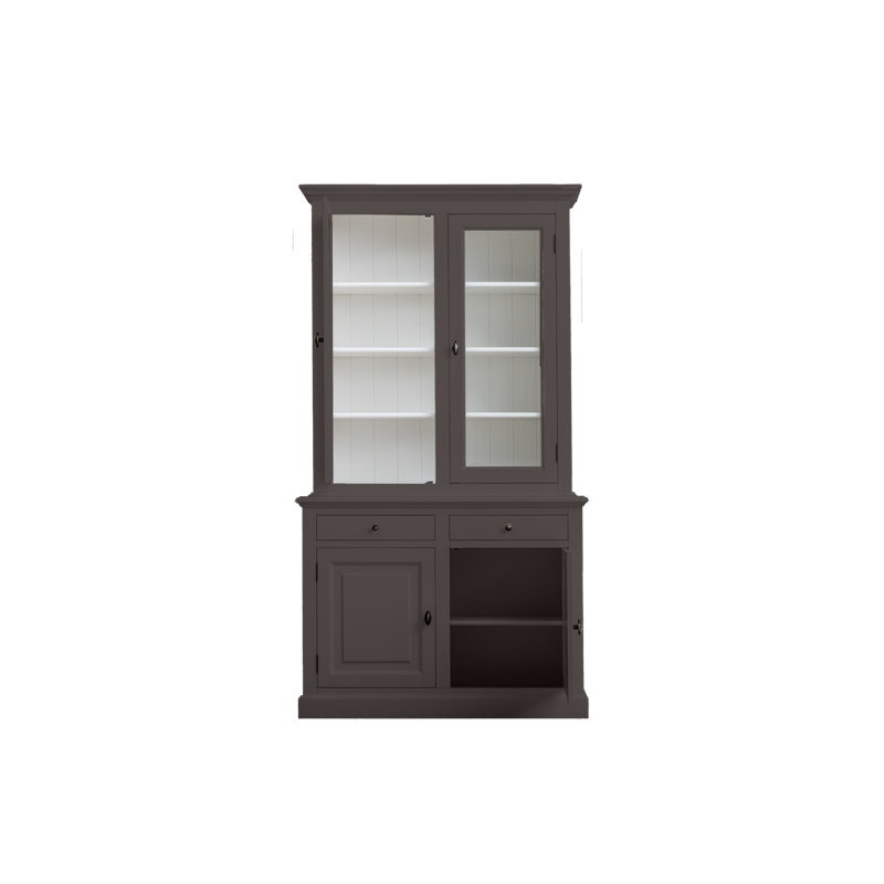 Torney Display Cabinet, Beige Grey/White