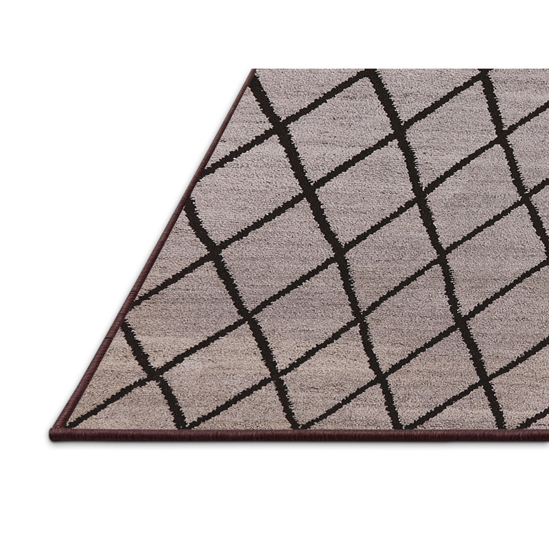 Tapis noir / brun Luman, Rectangle 7 pi x 10 pi