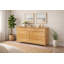 Commode double en bois massif à 9 tiroirs 65,5 po Fitz-801301730