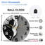 Horloge murale ronde en verre