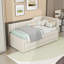 Upholstered Daybed with Trundle and 1 Drawer-1372267413-1372267411