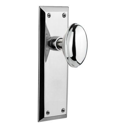 New York Plate with Homestead Door Knob