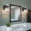 Luminaire de salle de bain moderne en cristal, compatible avec les ampoules E26, conception imperméable, installation facile, homologué UL-1248367645