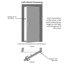 Porte d'entrée pré-suspendue en acier apprêté avec grilles internes-31386774-30885530-30885527