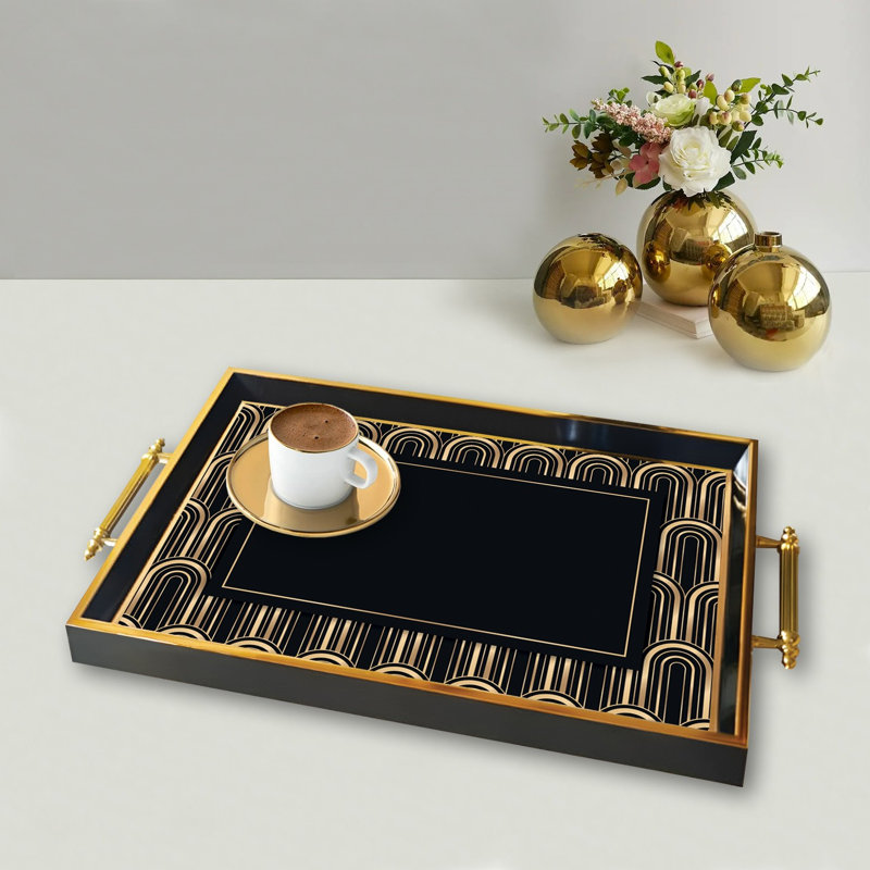 Élégant plateau en verre de 19,7 po x 11,4 po x 1,4 po | Fabrication 100% verre durable | Facile à nettoyer avec un chiffon humide | Idéal pour le service, la présentation décorative et l'organisation | Ajout élégant à la décoration intérieure