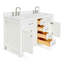 Macnair 60" Double Bathroom Vanity with White Quartz Top-85363998