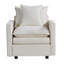 Fauteuil de lecture rembourré moderne à siège simple en tissu moderne Sofachenille-1681049153