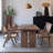Medieval style solid wood dining table.-110976346