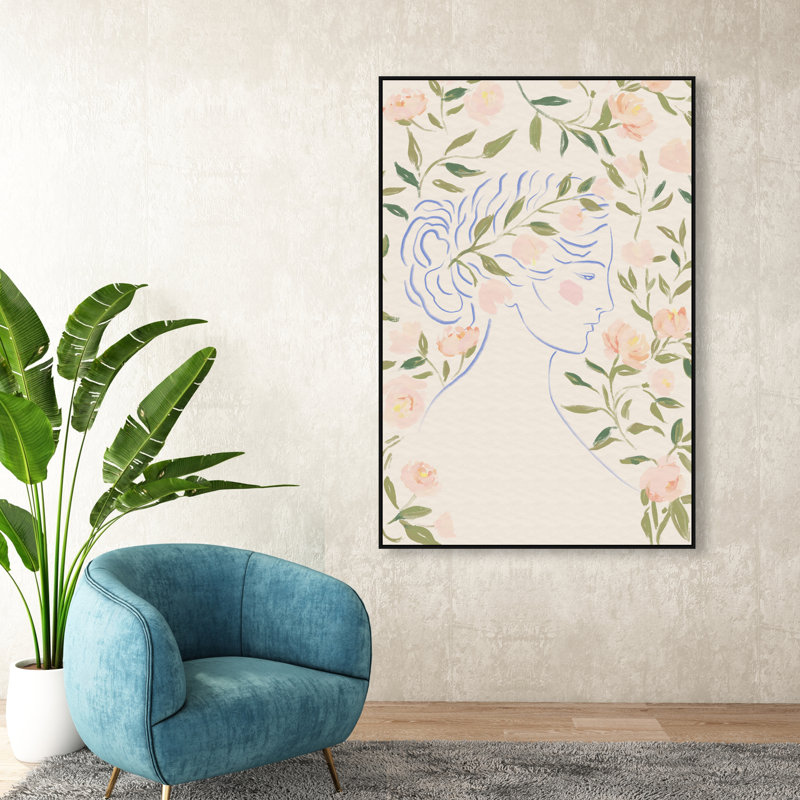 Blooming Hera Canvas People Print by Oliver Gal, Black Frame, 10 x 15, 25"H x 17"W, Black Floater Frame