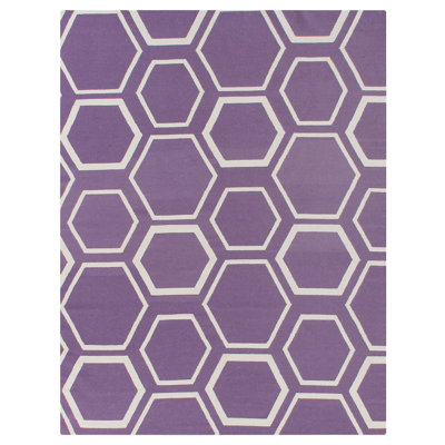Hand Woven Wool Geometric Area Rug