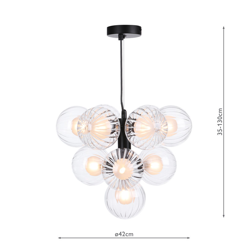 10 - Light Matt Black Pendant