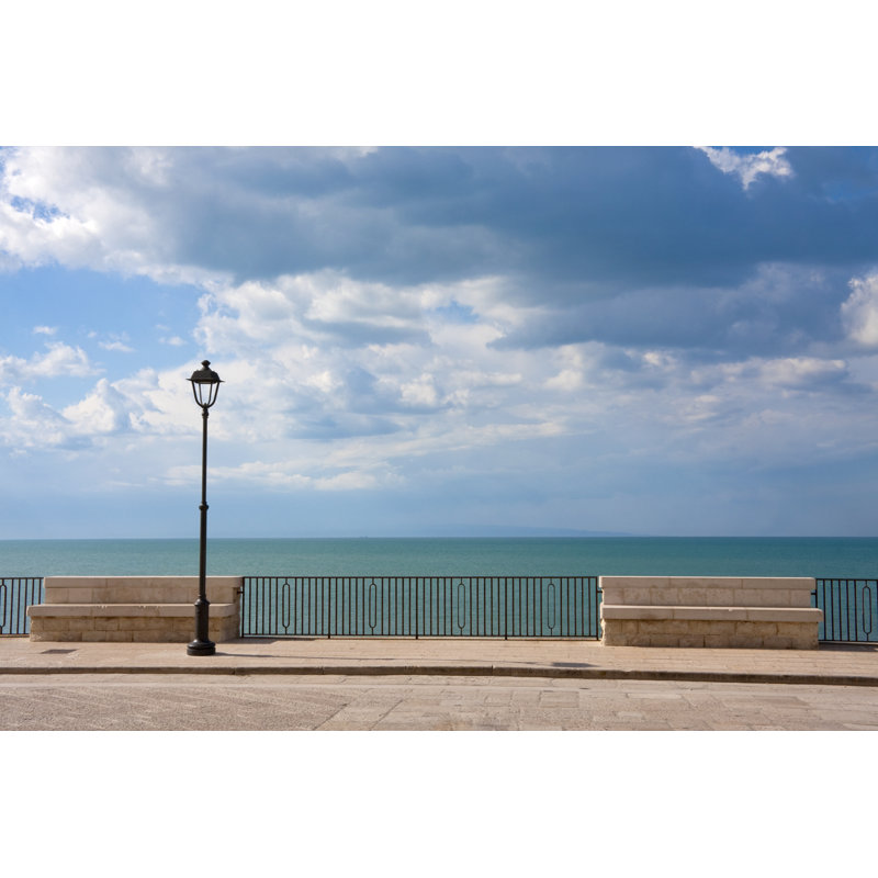 Seaside Promenade by Anzeletti - No Frame Art Prints on Canvas, 20cm H x 30cm W