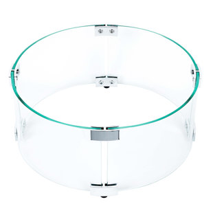 Garde-vent rond pour foyer
